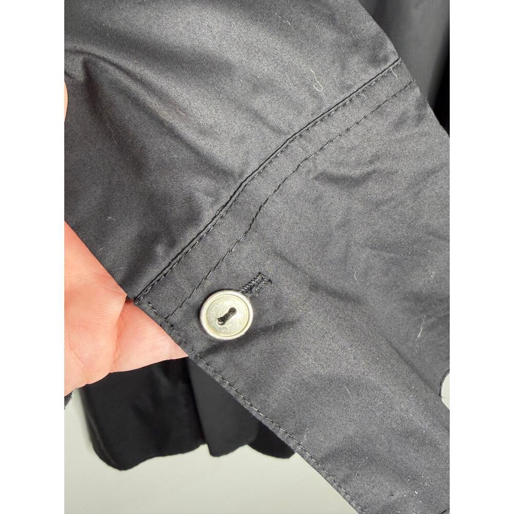 Planet by Lauren G. 100% Cotton Long Sleeve Button-Down Shirt Black 2 (10-14) - Picture 5 of 9